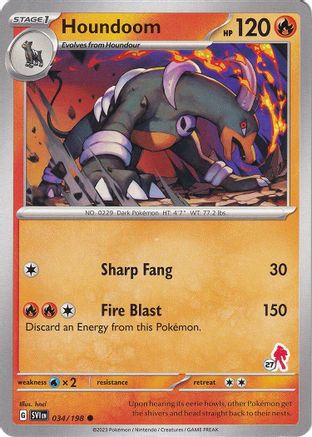 Houndoom Armarouge (34) - Battle Academy 2024  - Common