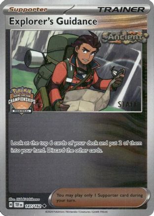 Explorer's Guidance (Regional Championships) [Staff] (147/162) - League & Championship Cards Reverse Holofoil - Uncommon