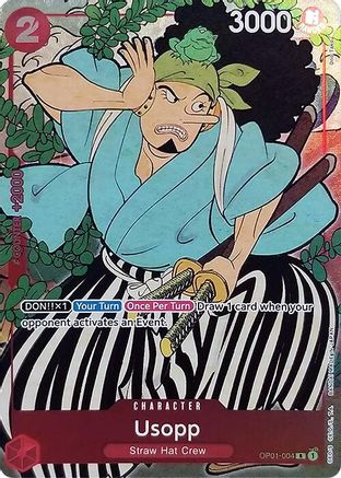 (OP01-004) Usopp (English Version 1st Anniversary Set) - One Piece Promotion Cards Foil