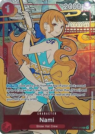 Nami (English Version 1st Anniversary Set) (OP01-016) - One Piece Promotion Cards Foil