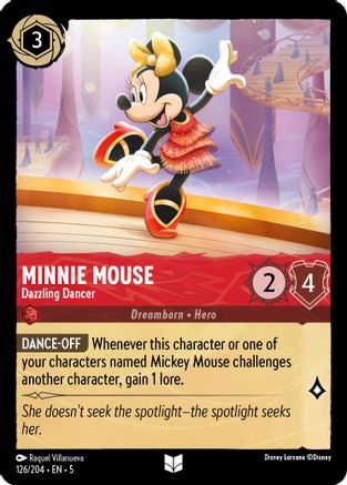 (126/204)  Minnie Mouse - Dazzling Dancer - Shimmering Skies  Normal