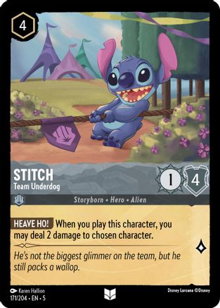 (171/204)  Stitch - Team Underdog - Shimmering Skies  Normal