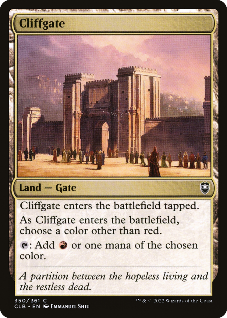 Cliffgate (CLB-350) - Commander Legends: Battle for Baldur's Gate Foil