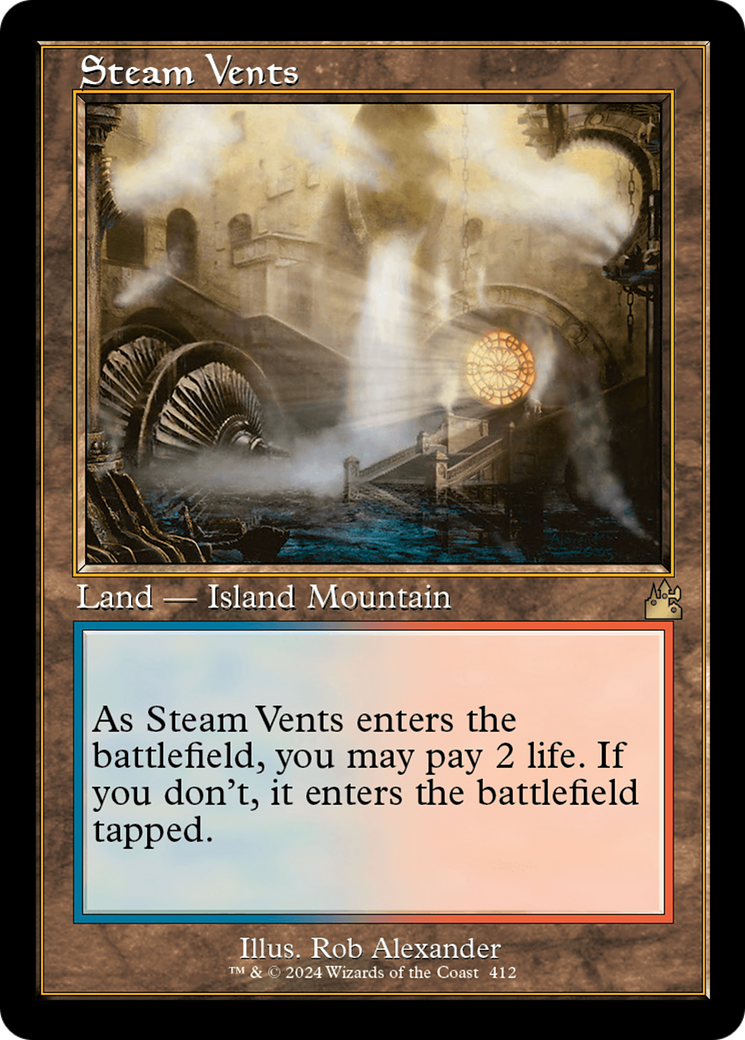 Steam Vents (RVR-412) - Ravnica Remastered Foil