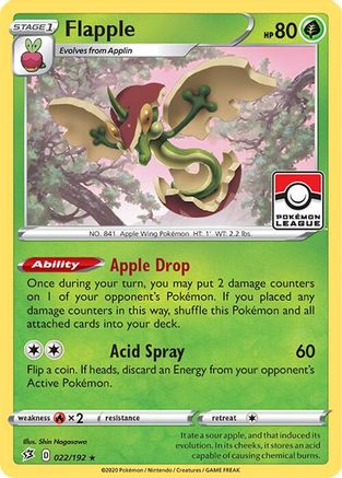 Flapple (League Promo) (22/192) - League & Championship Cards Reverse Holofoil - Promo