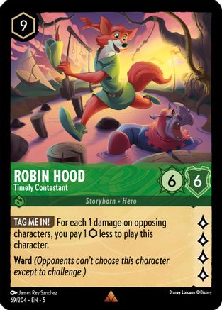 (069/204)  Robin Hood - Timely Contestant - Shimmering Skies  Cold Foil