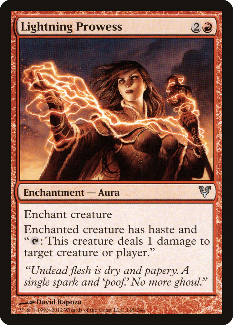 Lightning Prowess (AVR-145) - Avacyn Restored