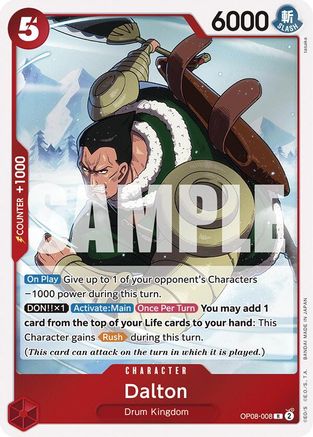 (OP08-008) Dalton - Two Legends Foil
