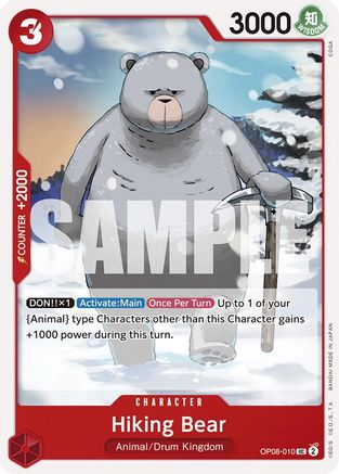 (OP08-010) Hiking Bear - Two Legends Normal