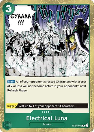 (OP08-036) Electrical Luna - Two Legends Foil