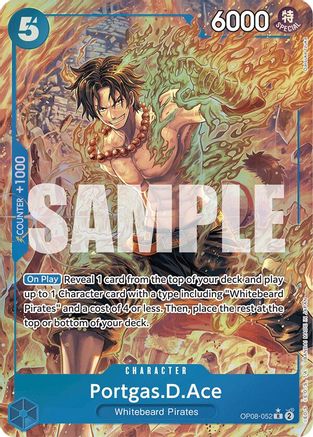 Portgas.D.Ace (Parallel) (OP08-052) - Two Legends Foil