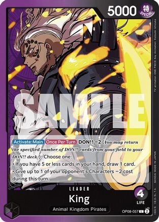 (OP08-057) King (057) - Two Legends Normal