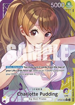 (OP08-058) Charlotte Pudding (058) (Parallel) - Two Legends Foil