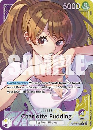 Charlotte Pudding (058) (Parallel) (OP08-058) - Two Legends Foil