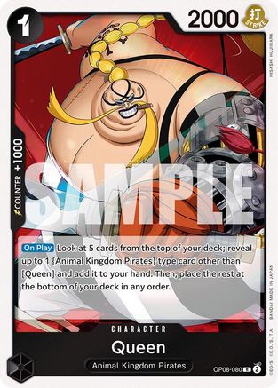 (OP08-080) Queen - Two Legends Foil