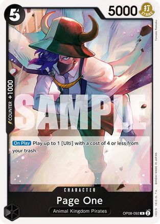 (OP08-092) Page One - Two Legends Foil