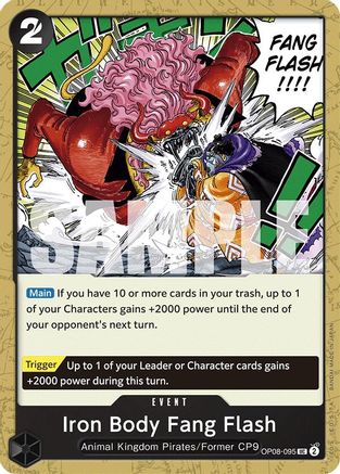 (OP08-095) Iron Body Fang Flash - Two Legends Normal