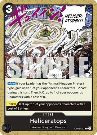 (OP08-097) Heliceratops - Two Legends Normal