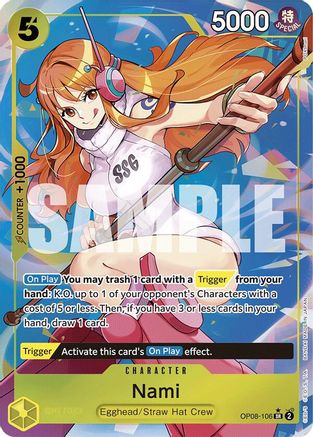 (OP08-106) Nami (Parallel) - Two Legends Foil