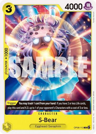 (OP08-113) S-Bear - Two Legends Normal