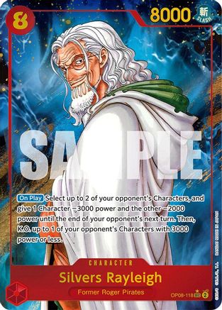 (OP08-118) Silvers Rayleigh (Parallel) - Two Legends Foil