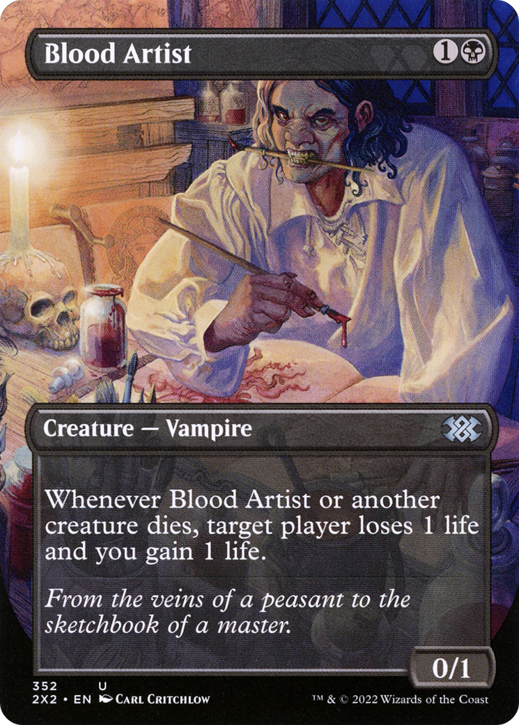 Blood Artist  (Borderless)(2X2-352) - Double Masters 2022 Foil