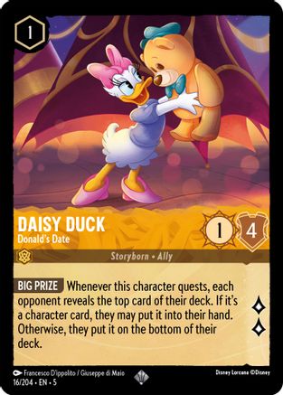 (016/204)  Daisy Duck - Donald's Date - Shimmering Skies  Normal