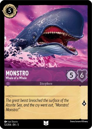 (052/204)  Monstro - Whale of a Whale - Shimmering Skies  Cold Foil