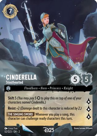 (2) Cinderella - Stouthearted - D23 Promos Holofoil
