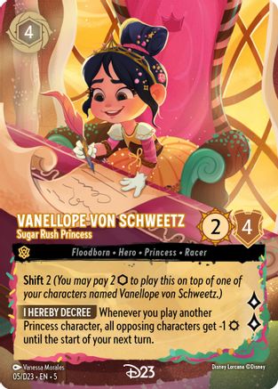 (5) Vanellope von Schweetz - Sugar Rush Princess - D23 Promos Holofoil