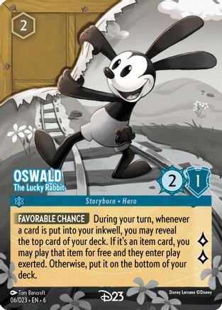 (6) Oswald - The Lucky Rabbit - D23 Promos Holofoil