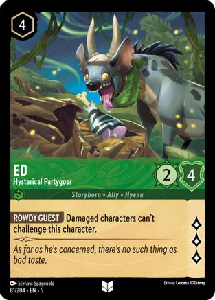 (081/204)  Ed - Hysterical Partygoer - Shimmering Skies  Cold Foil