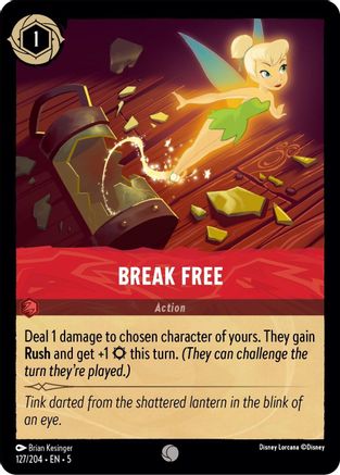 (127/204)  Break Free - Shimmering Skies  Cold Foil