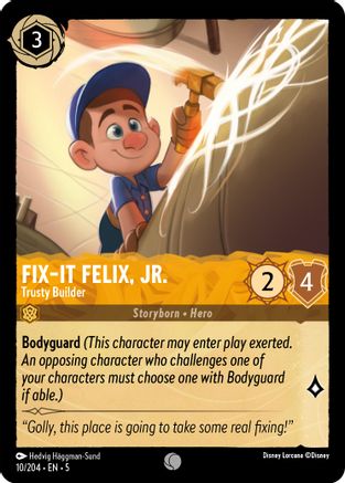 (010/204)  Fix-It Felix, Jr. - Trusty Builder - Shimmering Skies  Normal