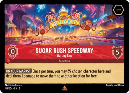 Sugar Rush Speedway - Starting Line (135/204) - Shimmering Skies Cold Foil