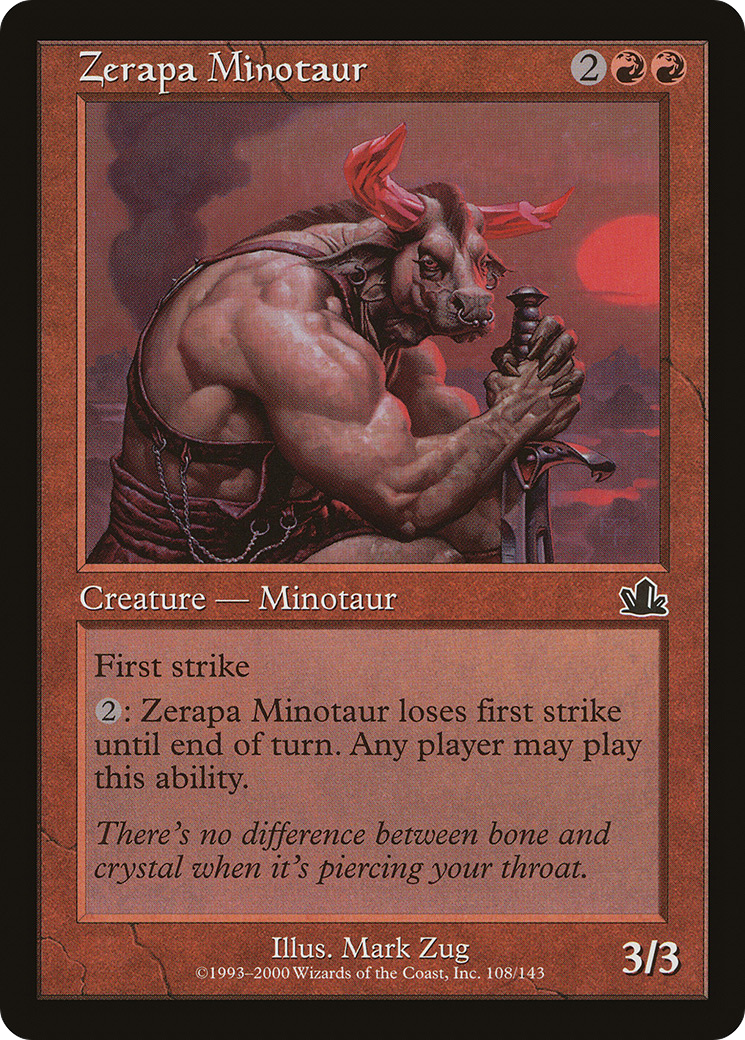 Zerapa Minotaur (PCY-108) - Prophecy Foil