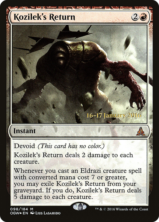 Kozilek's Return (POGW-98S) - Oath of the Gatewatch Promos: (devoid) Foil