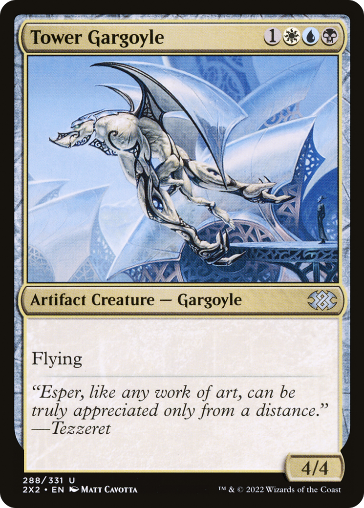 Tower Gargoyle (2X2-288) - Double Masters 2022 Foil