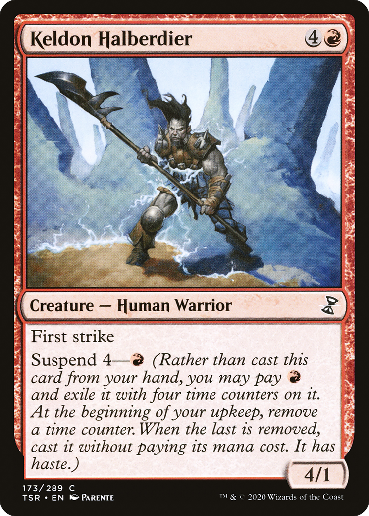 Keldon Halberdier (TSR-173) - Time Spiral Remastered Foil