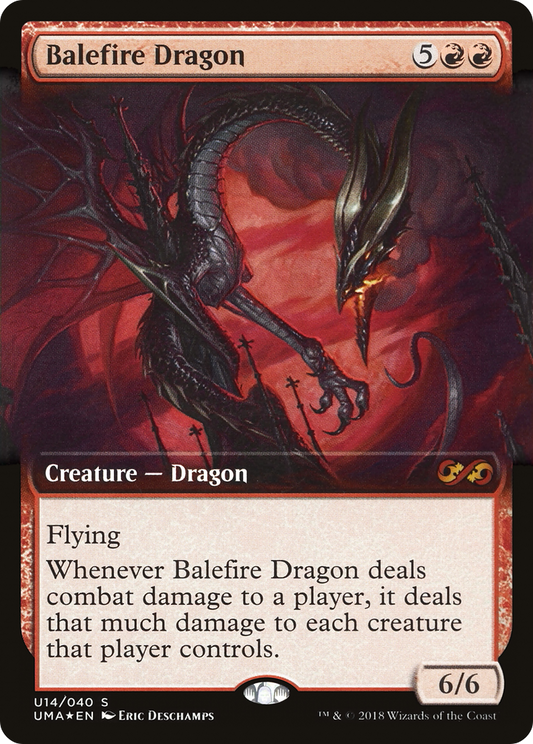 Balefire Dragon (PUMA-U14) - Ultimate Box Topper: (Extended Art) Foil