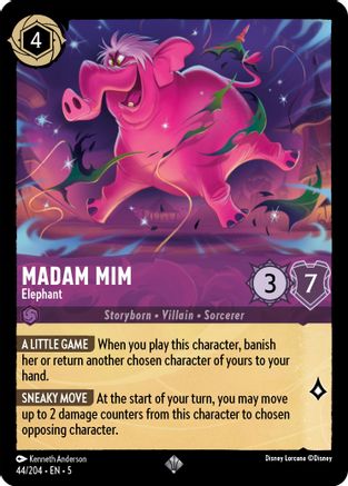 (044/204)  Madam Mim - Elephant - Shimmering Skies  Cold Foil