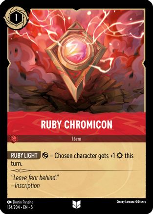 (134/204)  Ruby Chromicon - Shimmering Skies  Normal