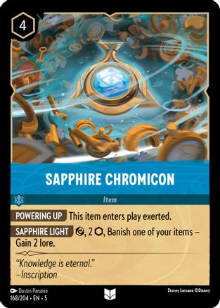 (168/204)  Sapphire Chromicon - Shimmering Skies  Cold Foil
