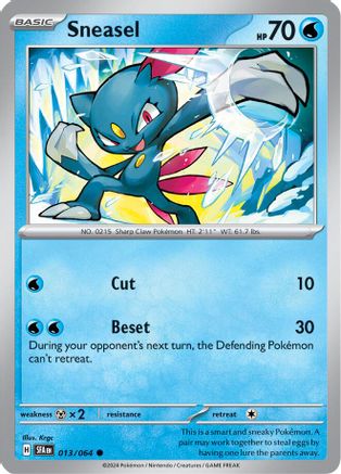 Sneasel 13 - SV Shrouded Fable Reverse Holofoil