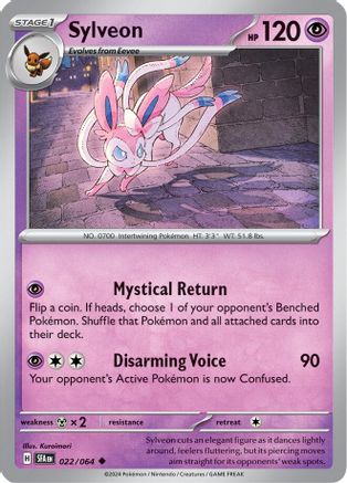 Sylveon 22 - SV Shrouded Fable Reverse Holofoil