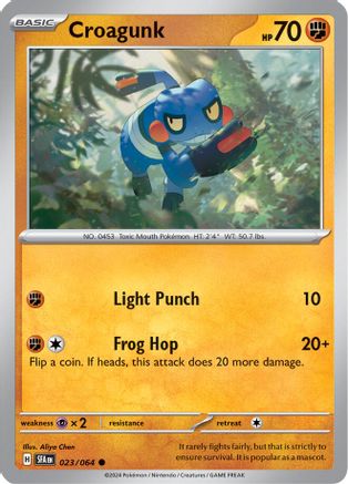 Croagunk 23 - SV Shrouded Fable Reverse Holofoil