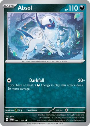 Absol 30 - SV Shrouded Fable Reverse Holofoil