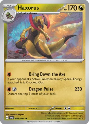 Haxorus (46/064) - SV Shrouded Fable Reverse Holofoil - Rare