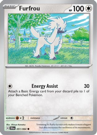 Furfrou (51/064) - SV Shrouded Fable Reverse Holofoil - Common