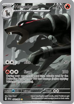 Houndoom (66/064) - SV Shrouded Fable Holofoil - Illustration Rare